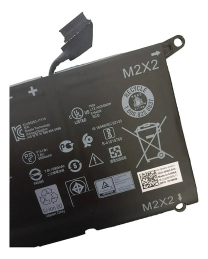 BATERIA ORIGINAL DXGH8 Dell XPS 13 9370-D1605G XPS 13 9380 2019 Latitude 3301