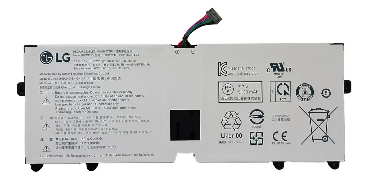 BATERIA ORIGINAL LBS1224E LG GRAM2018 14Z980 15Z980 GRAM 14 GRAM 17