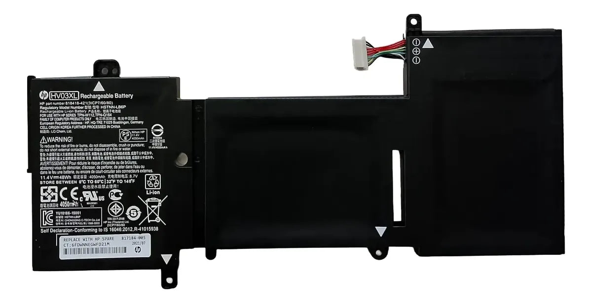 BATERIA ORIGINAL HV03XL HP X360 310 G2 K12 HSTNN-LB7B 818418-421 TPN-W112