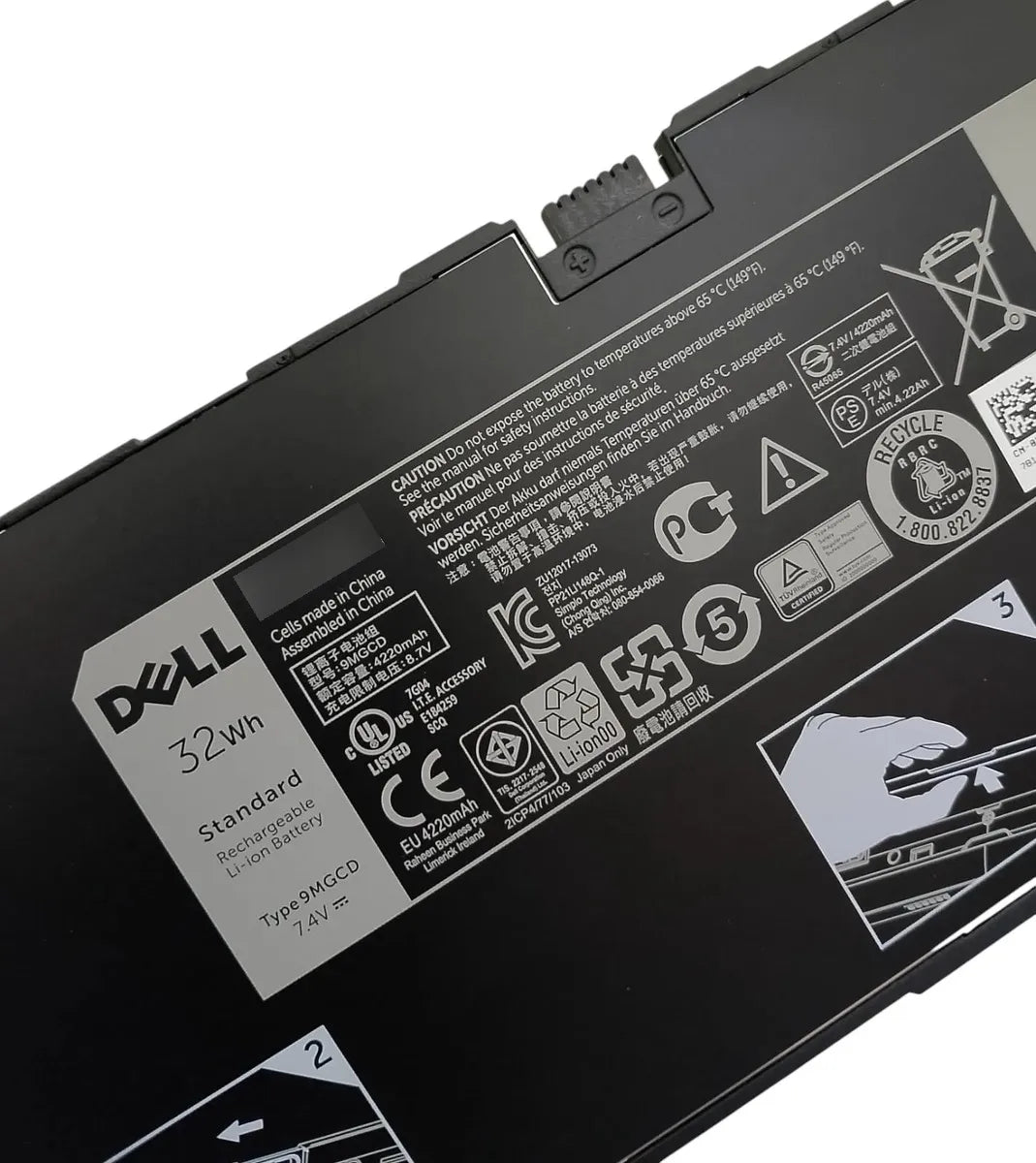BATERIA ORIGINAL 9MGCD DELL VENUE 11 PRO 5130 9MGCD T06G TABLET SERIES