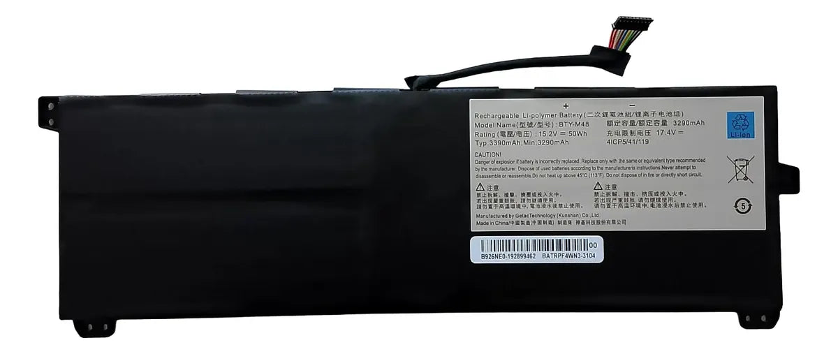 BATERIA ORIGINAL BTY-M48 MSI PS42 MSI PS42 8RB Prestige Series