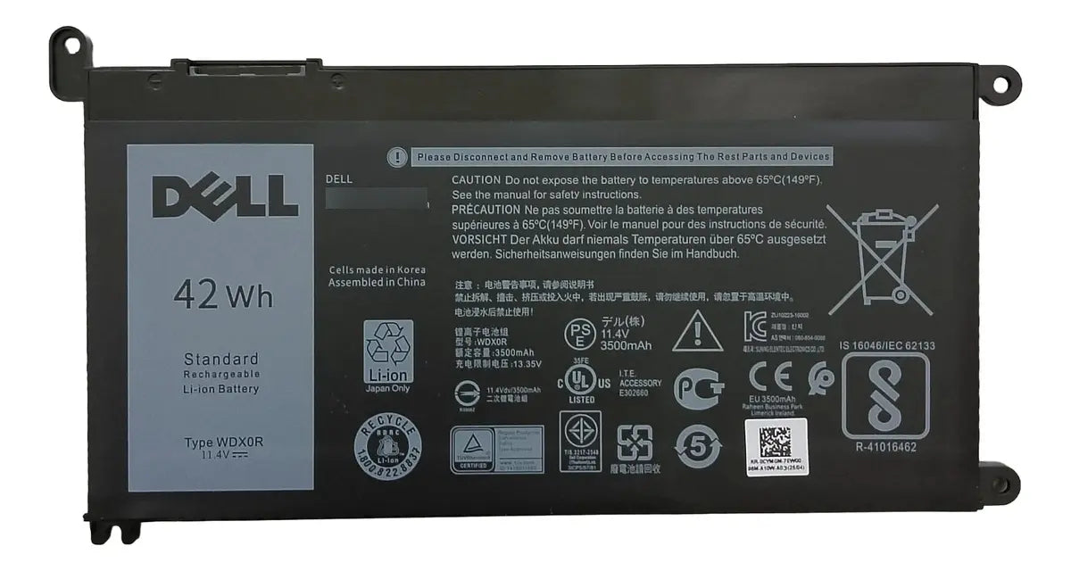 BATERIA ORIGINAL WDX0R DELL 15 5567 5568 5368 13 7368 7569