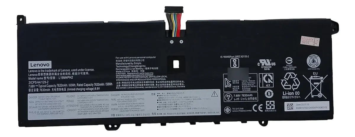 BATERIA ORIGINAL L19M4PH2 Lenovo Yoga C950 9-14ITL5 Ideapad Yoga 9i 9-14ITL5