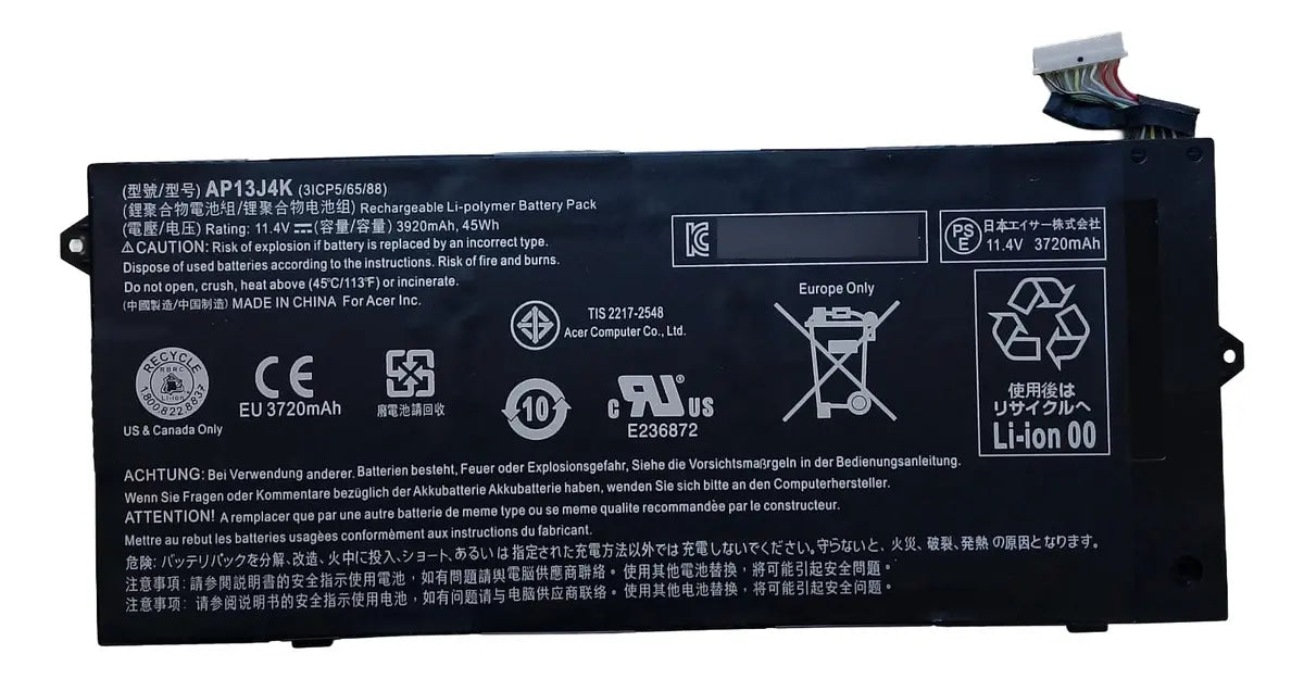 BATERIA ORIGINAL AP13J4K Acer Chromebook 11.6" C720 C740 C720-2848 14 CB3-431&nbsp;